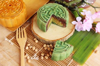 Festival moon pasta - Çin kek ve çay