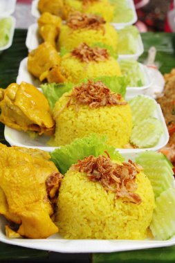 Tavuk biryani pirinç lezzetli ve sos