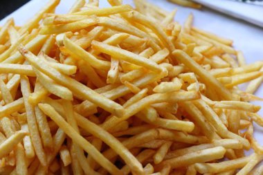Patates kızartması lezzetli içinde belgili tanımlık çarşı