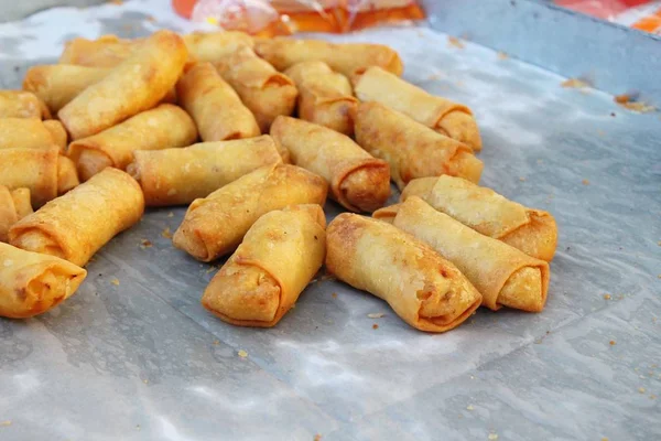 Fried sajgonki tradycyjnych zakąska żywności — Zdjęcie stockowe