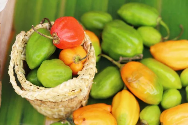 Chiles para cocinar sobre fondo de madera —  Fotos de Stock