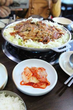 Bulgogi ile barbekü domuz eti ve sebze, Kore Gıda