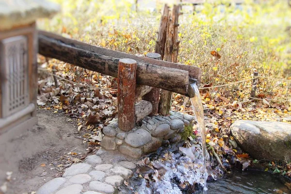 Ghiaccio naturale in inverno in Corea del Sud — Foto Stock