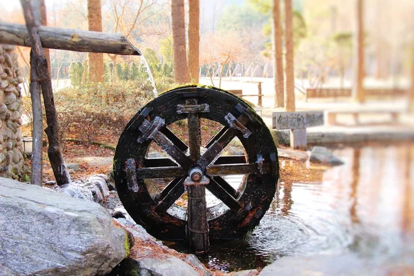 Natural ice into winter in South Korea — Stock Photo, Image