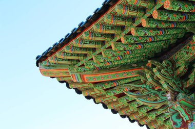 Eski Kore Mimarlık geleneksel çatı