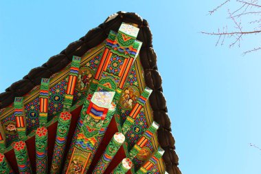 Eski Kore Mimarlık geleneksel çatı