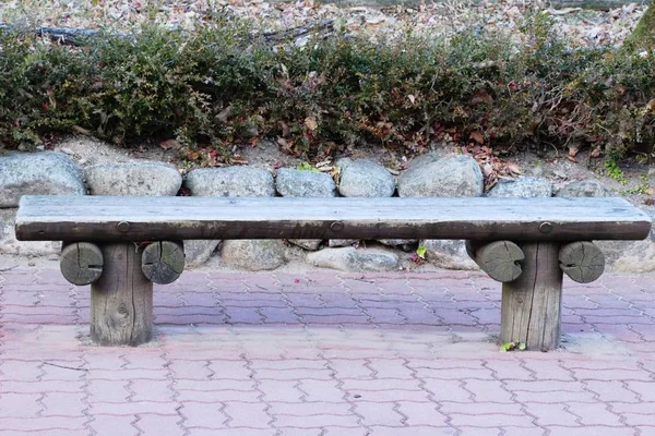 自然、韓国と公園のベンチ — ストック写真