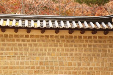 Geleneksel duvar eski Kore Mimarlık