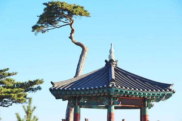 Naksansa tempel met de natuur in Zuid-Korea — Stockfoto