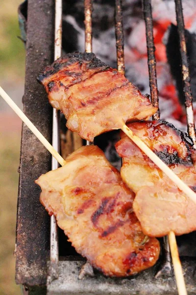 Roasted pork is delicious — Stock Photo, Image