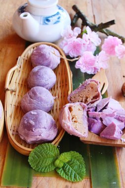 Festival moon pasta - Çin kek ve çay