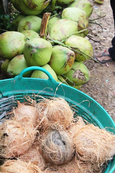 Coconut ovoce je vynikající na rychlé občerstvení — Stock fotografie