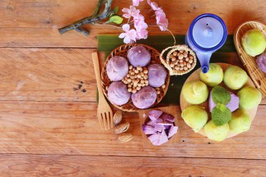 Festival moon pasta - Çin kek ve çay