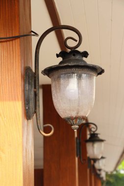 Lamba tuğla duvar vintage tarzı yanında