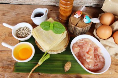 Şal domuz eti köfte yemek için lezzetli