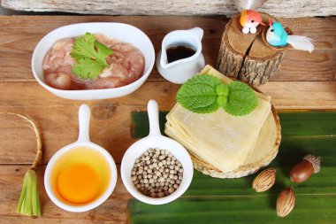 Şal domuz eti köfte yemek için lezzetli