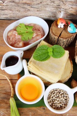 Şal domuz eti köfte yemek için lezzetli