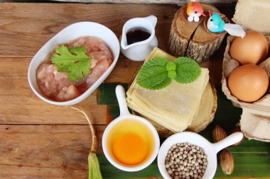 Şal domuz eti köfte yemek için lezzetli