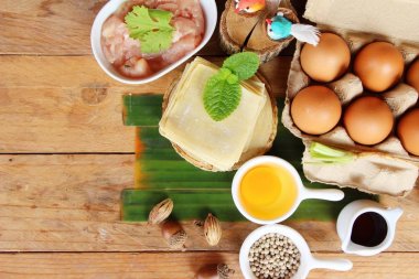 Şal domuz eti köfte yemek için lezzetli