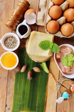 Şal domuz eti köfte yemek için lezzetli