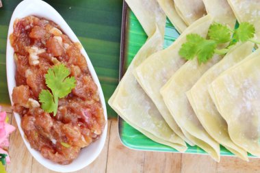 Şal domuz eti köfte yemek için lezzetli