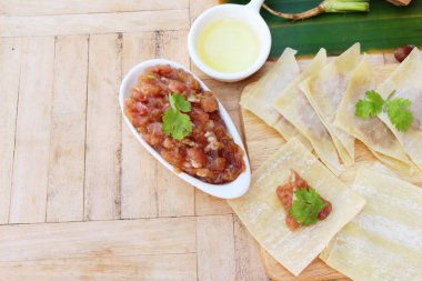 Şal domuz eti köfte yemek için lezzetli