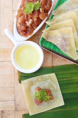 Şal domuz eti köfte yemek için lezzetli