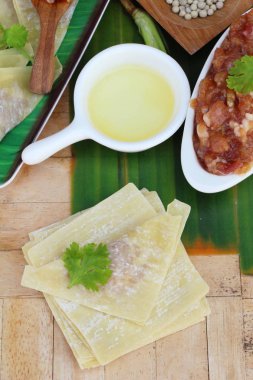 Şal domuz eti köfte yemek için lezzetli