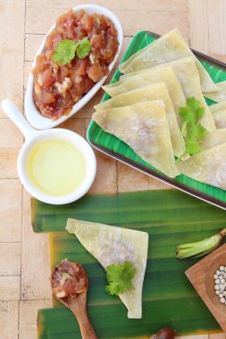 Şal domuz eti köfte yemek için lezzetli