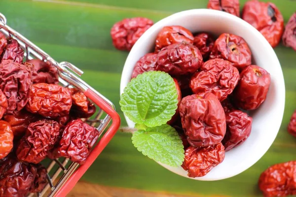 Jujube seco é delicioso, estilo tradicional chinês — Fotografia de Stock