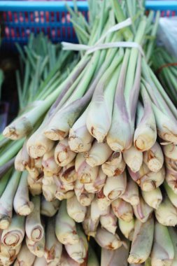 Taze limon otu pazarda yemek pişirmek için