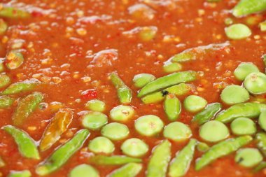 Sokak gıda biber karides lezzetli Yapıştır