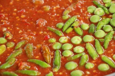 Sokak gıda biber karides lezzetli Yapıştır