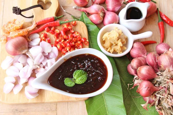 Sweet fish sauce is delicious in cup — Stock Photo, Image