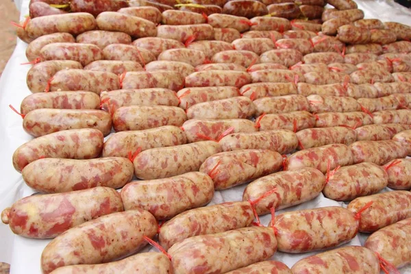 Sausage asia for cooking in the market — Stock Photo, Image