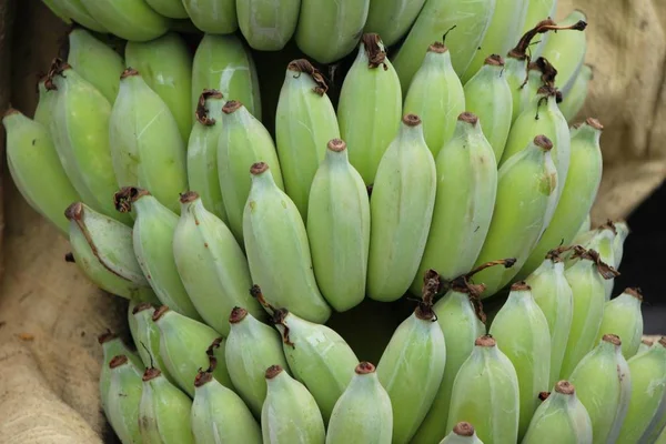 Banana fresca é deliciosa no mercado — Fotografia de Stock