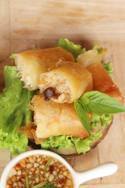 Kızarmış bahar rulo açıcı foo için geleneksel