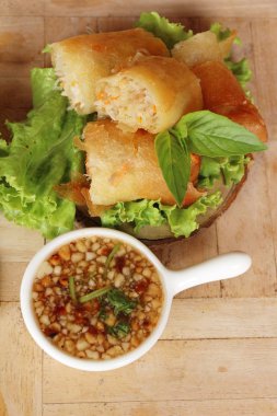 Kızarmış bahar rulo açıcı foo için geleneksel