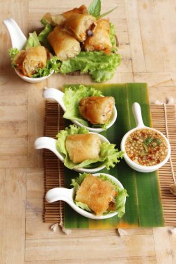 Kızarmış bahar rulo açıcı foo için geleneksel