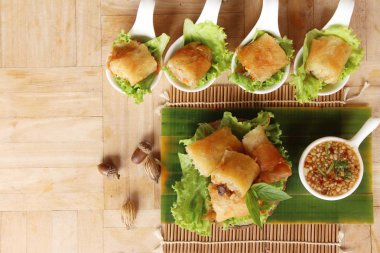 Kızarmış bahar rulo açıcı foo için geleneksel