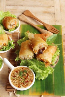 Kızarmış bahar rulo açıcı foo için geleneksel