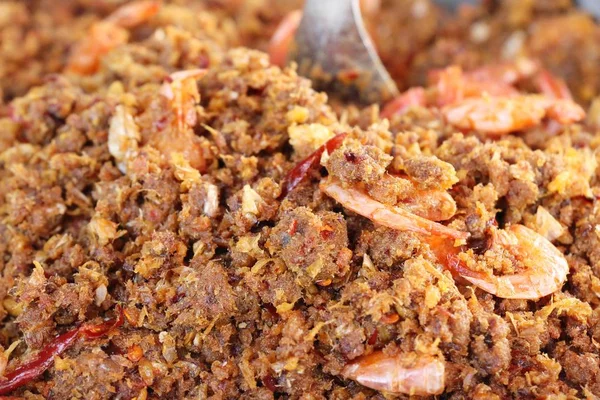 Chilipaste würzig ist köstlich mit Gewürzen — Stockfoto