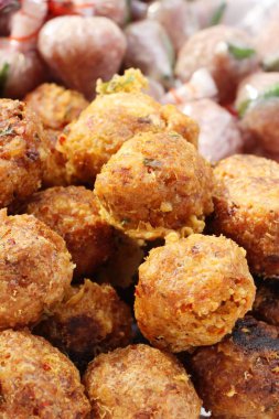 Mısır rice Fried sokak gıda lezzetlidir