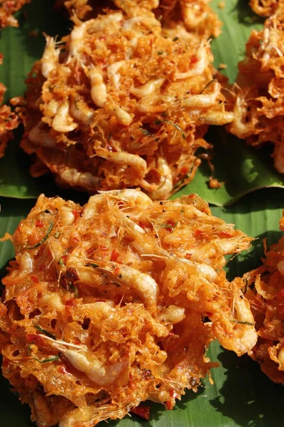 Fried shrimp cake delicious in the market — Stock Photo, Image
