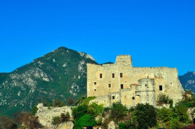 Castelvecchio'yu di rocca barbena, savona, İtalya