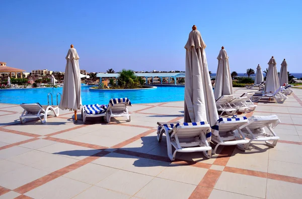 Piscina Del Complejo Marsa Alam Egipto — Foto de Stock