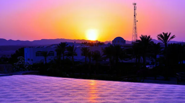 Sunset Marsa Alam Egypt — Stock Photo, Image