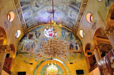 El Quseir, Mısır, -17 Ağustos: El Quseir 'deki Ortodoks Hıristiyan Kilisesi, 17 Ağustos 2012' de Mısır 'ın El Quseir kentinde birçok turistin ilgi odağı.