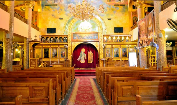 Quseir Egypt August Den Ortodokse Kirke Quseir Hovedattraksjon Mange Turister – stockfoto