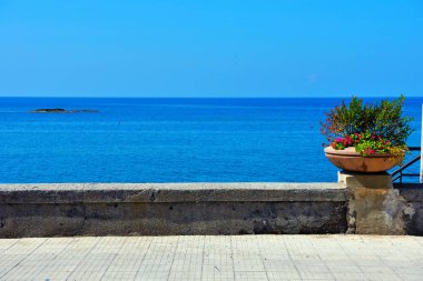 Capo d 'Orlando Messina plajı Sicilya İtalya